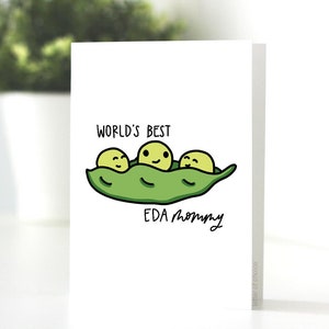 World's Best EDAMOMMY, Greeting Card, Punny, Foodie, Mother's Day