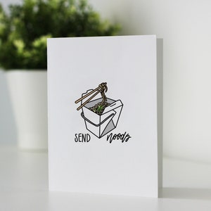 Envoyer la carte NOODS, Foodie, Punny, Love Card, Asian