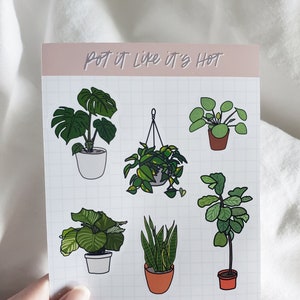 Pot It Like It’s Hot Stickers, Plant Lovers, Plantes d’intérieur