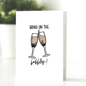 Porta con te la carta BUBBLES, matrimonio, celebrazione, Boba