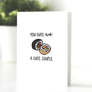 Vous les gars MAKI un joli couple, amour, sushi, mariage