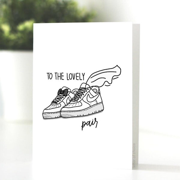 To the Lovely Pair Card, Air Force 1s, Wedding, Couple