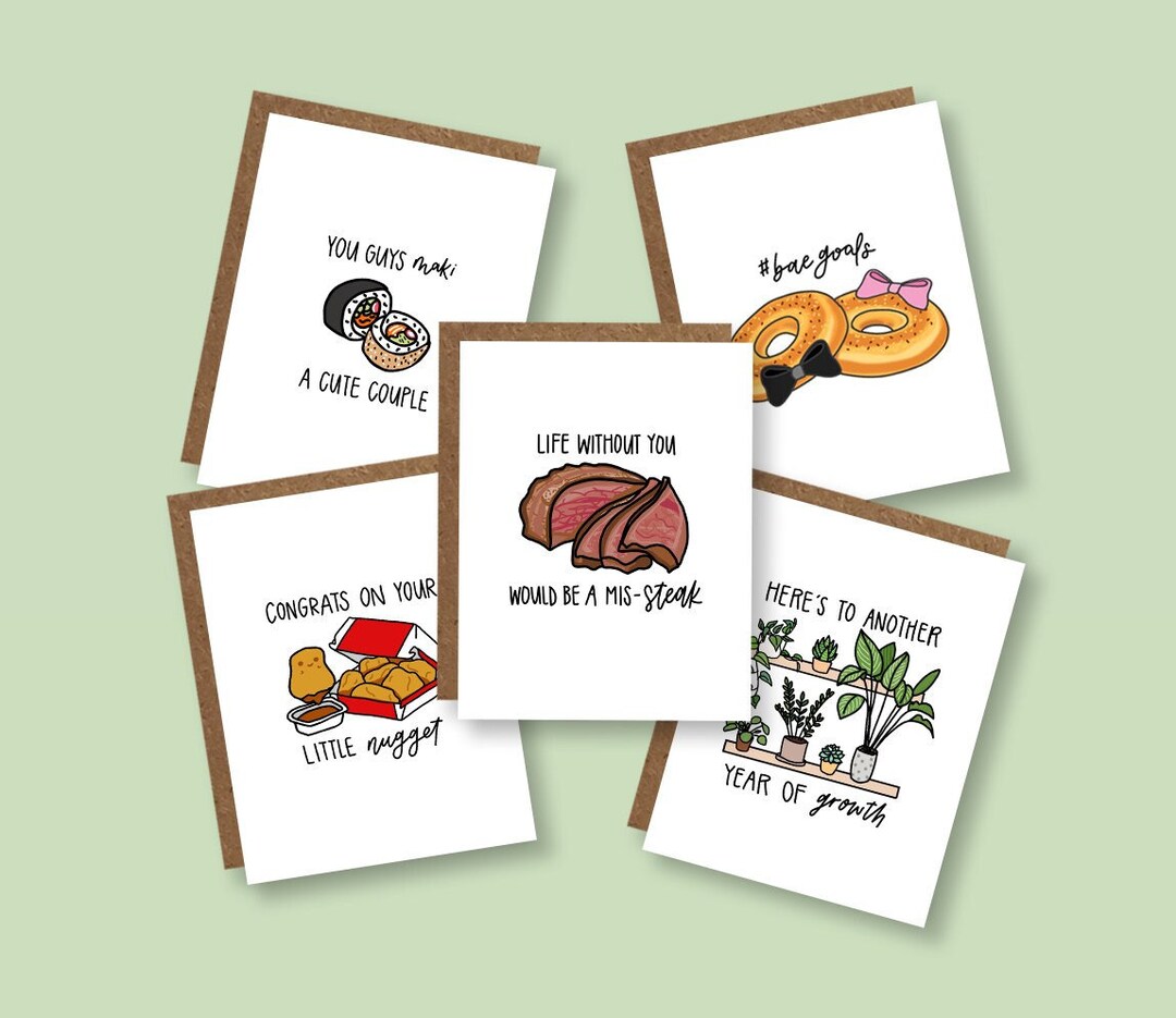 Bundle of 5 Cards - Etsy