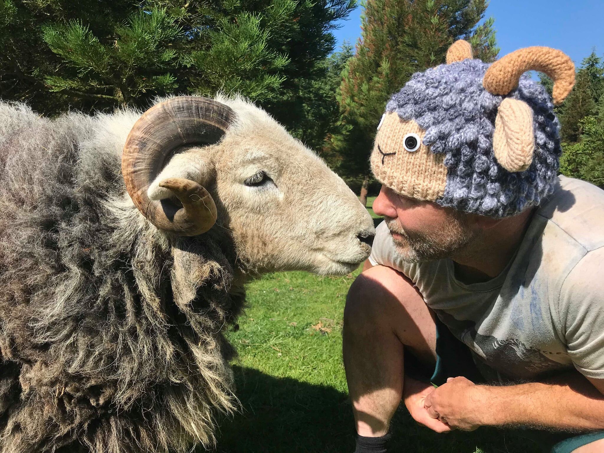 Hand Knitted Knitwear Sheep Hats Sheep 