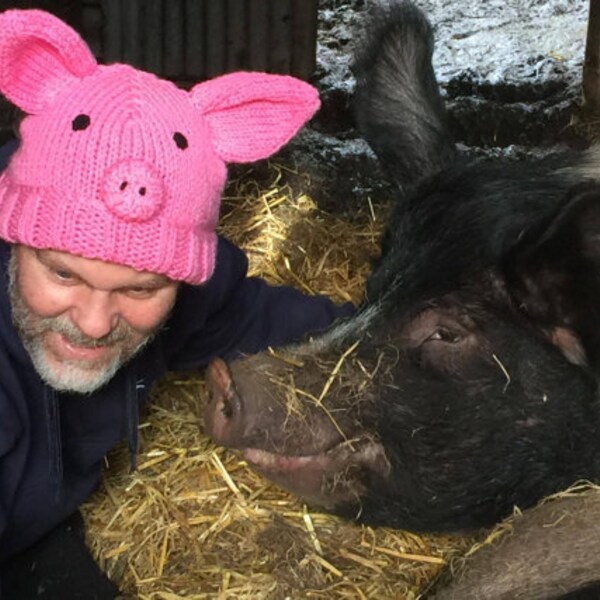 PIG Hat, Hand Knitted, Knitwear, Sheep Sanctuary, Piglet hats