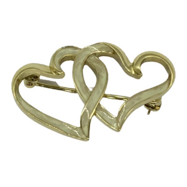 DORLAN D’ORLAN Double Heart Brooch Pin Jewelry