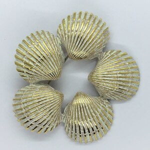 Scarf Clip-silver Plated Double Sea Shell Shaped Scarf Ring Clip