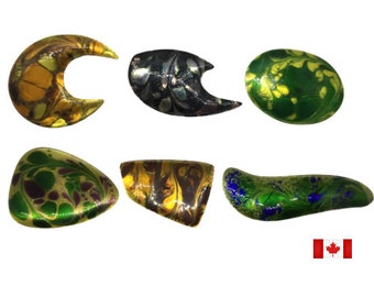 A. Gagnon Québec Brooches Pins Six Piece Collection Vintage Copper Enamel