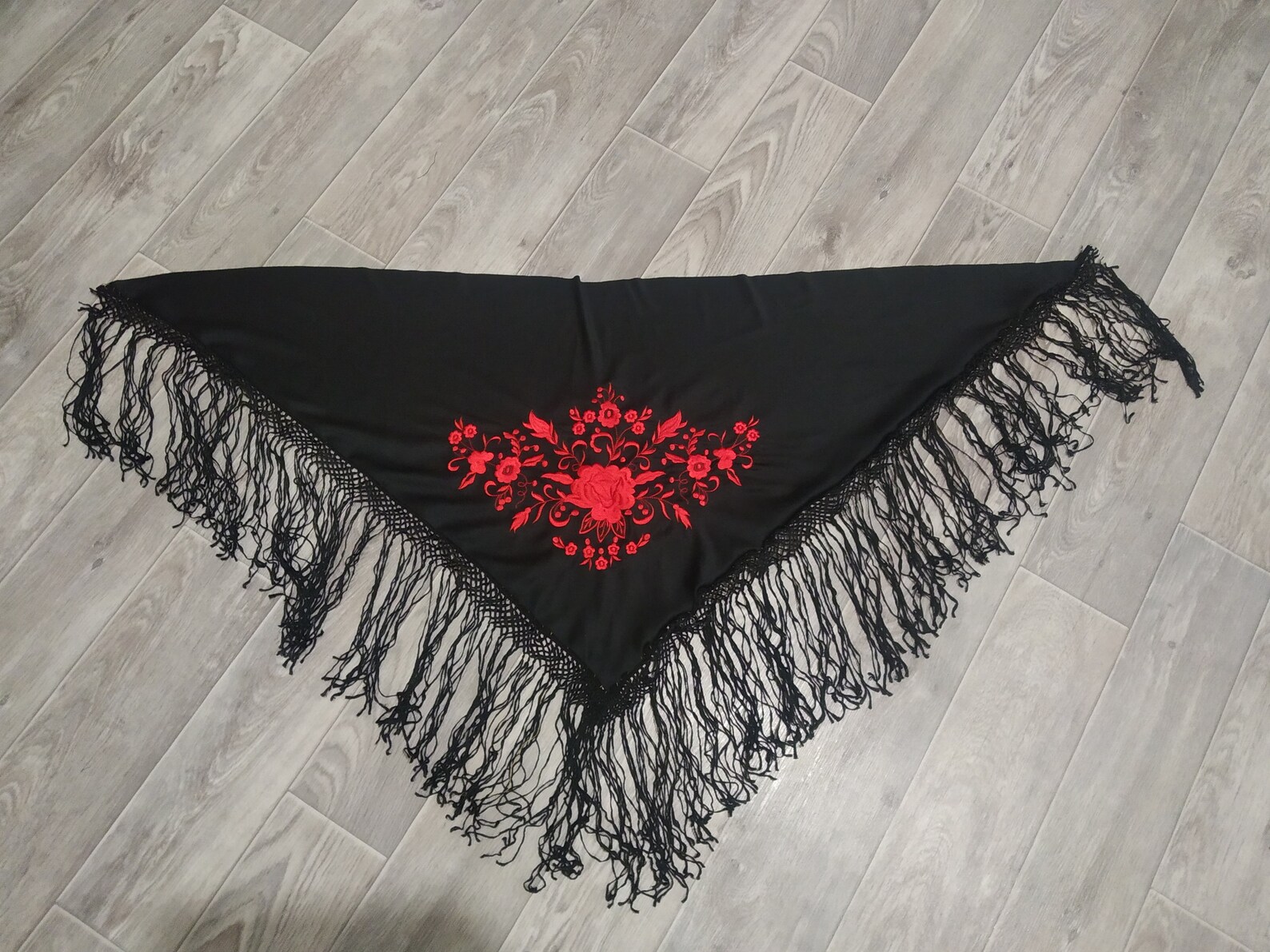 embroidered spanish shawl
