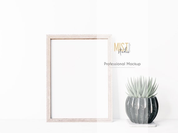 Frame Mockup 0014 Png Jpg Psd Rustic Frame Simple Frame Etsy