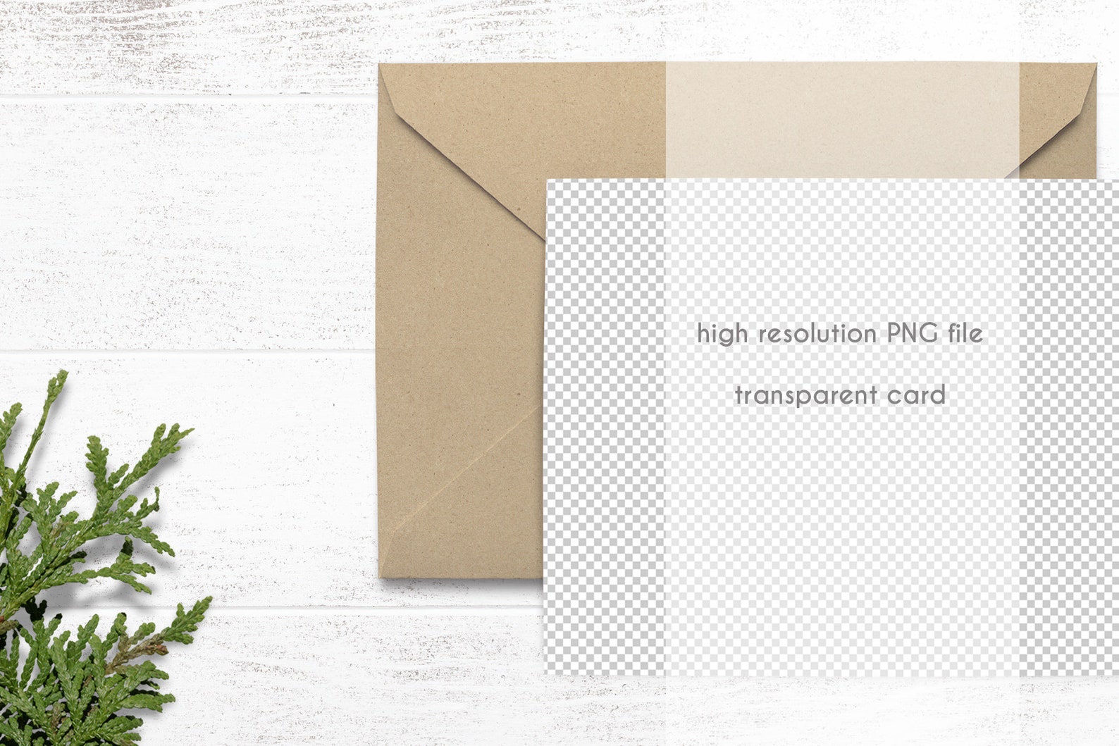 Card Mockup 0020 Horizontal Invitation Kraft Envelope 5 x
