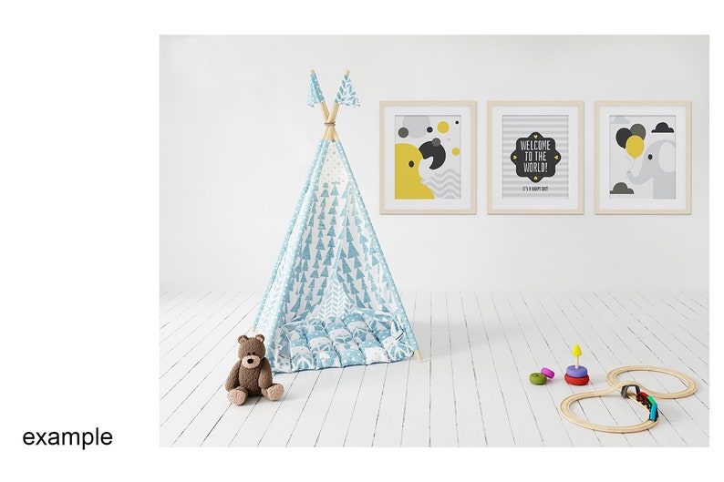 Download Interior Mockup Kids Room 004 PSD PNG JPG Frame Mockup White | Etsy