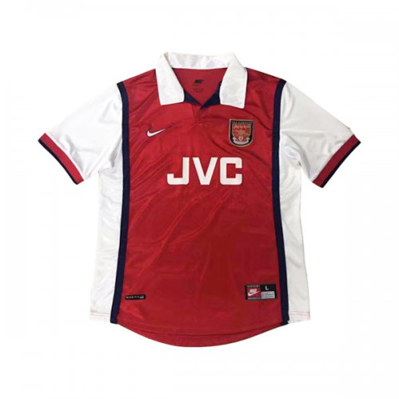 Arsenal Retro Football Shirt JVC 1998 
