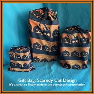 Gift Bag Fetch Design This three size set is printed on Silky Polyester It's a cinch to finally achieve the perfect gift presentation. Gift Bag Fetch Design This three size set is printed on Silky Polyester It's a cinch to finally achieve the perfect gift presentation.