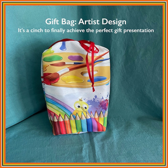 Gift Bag Fetch Design This three size set is printed on Silky Polyester It's a cinch to finally achieve the perfect gift presentation. Gift Bag Fetch Design This three size set is printed on Silky Polyester It's a cinch to finally achieve the perfect gift presentation.
