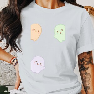 Cute Ghosts PNG, Peekaboo Ghosts, Kawaii Ghost, Halloween Clipart, T-Shirt Design, Ghost Png, Ghost Clipart, Digital Download PNG