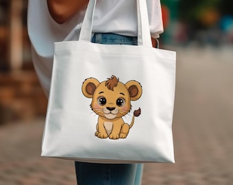 Baby Lion Clipart: Jungle Safari Nursery Art (PNG Digital Download)