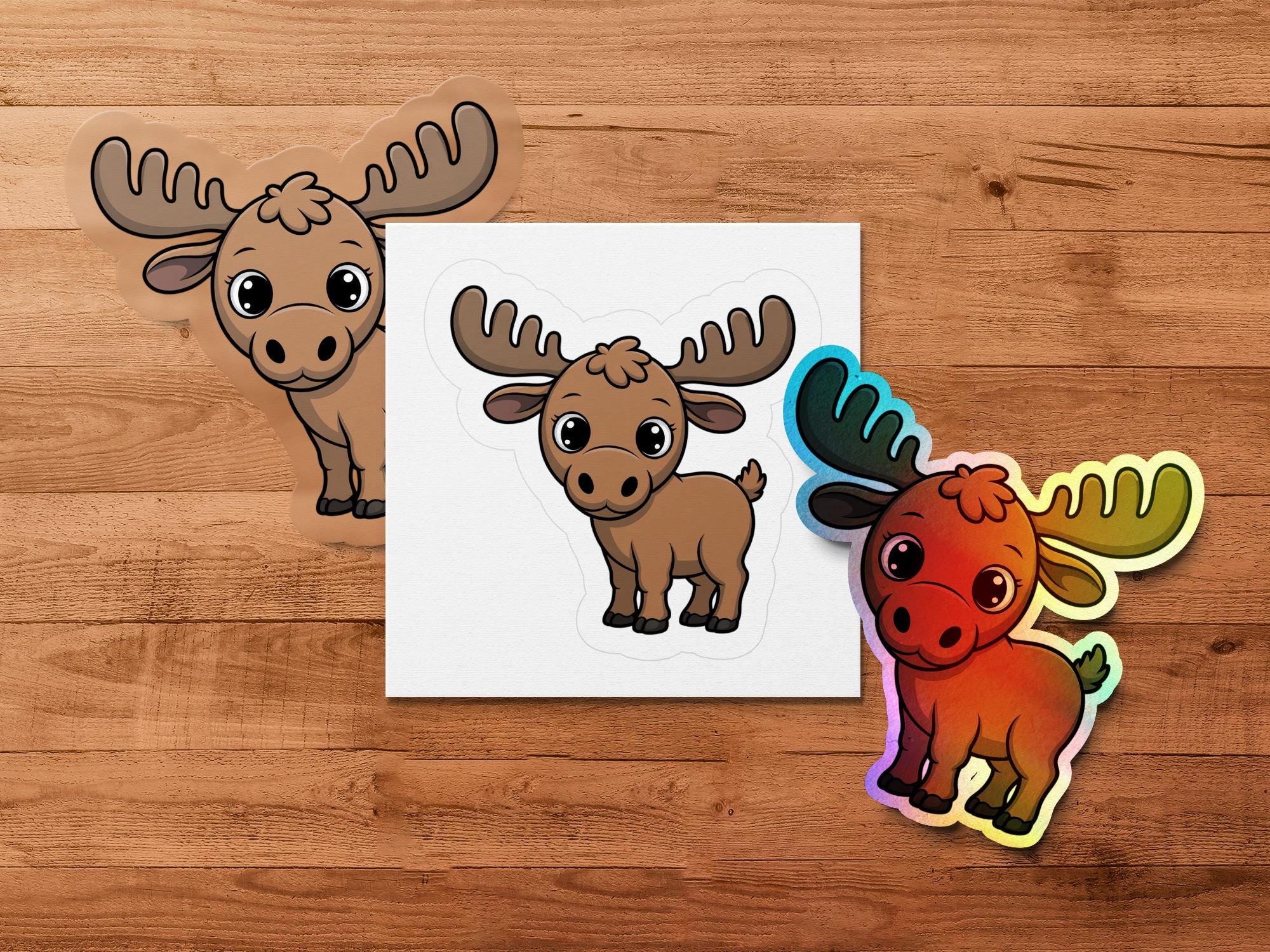 Cute Baby Moose Clipart, Woodland Nursery PNG (digital Download) - Etsy
