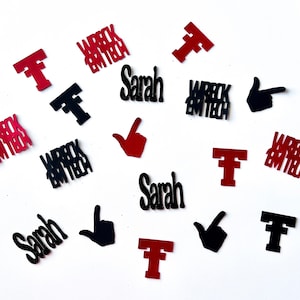 Texas Tech Inspired Confetti |Graduation Party | College Graduation|