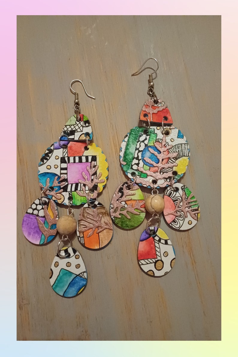 Bunter Mustermix: Kreative Boho-Ohrringe!
