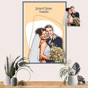 Benutzerdefiniertes Familienportrait, Cartoonportrait, verschiedene Designs, Familienillustration, Portrait vom Foto, Handabdruck Familie