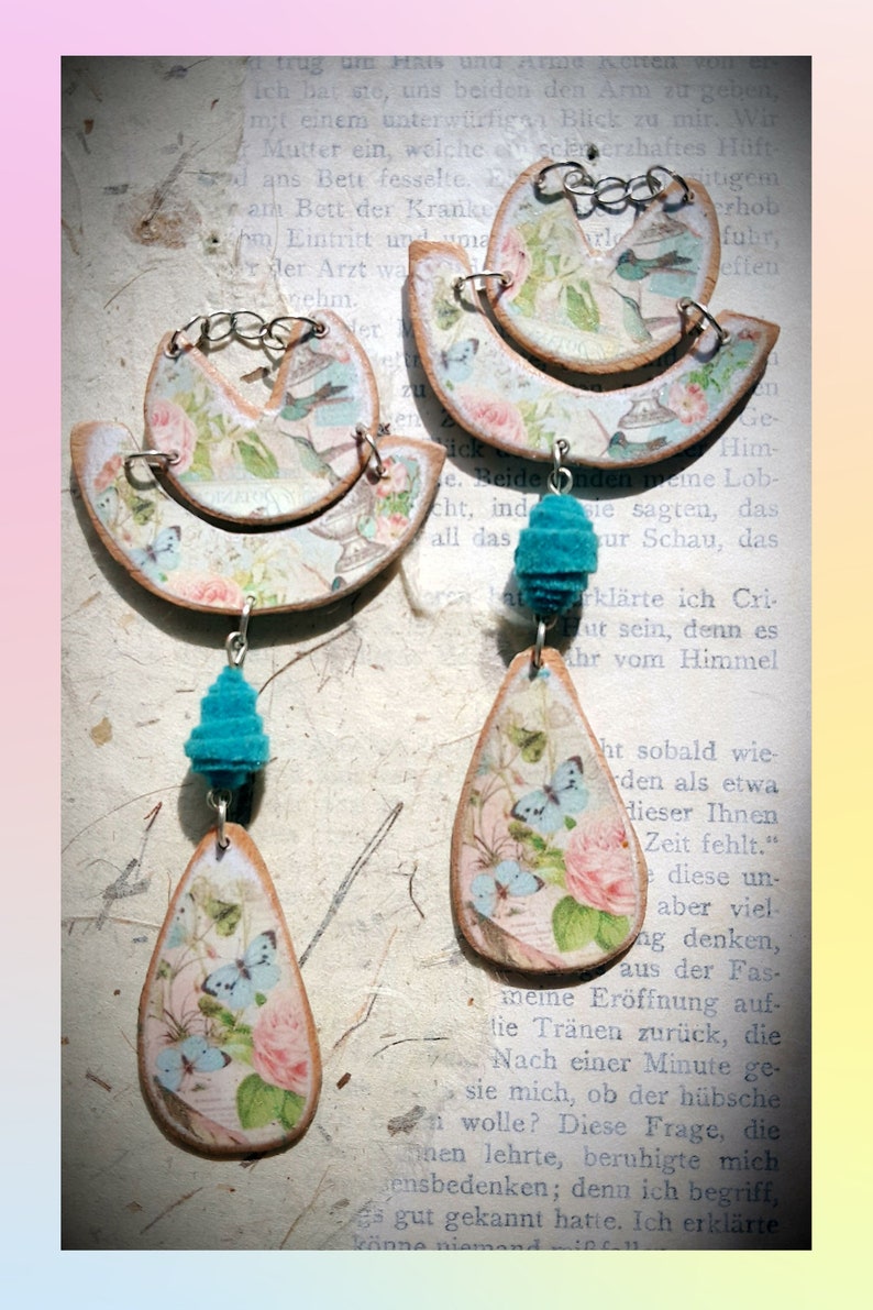 Romantische Blüten-Ohrringe im Vintage-Look!