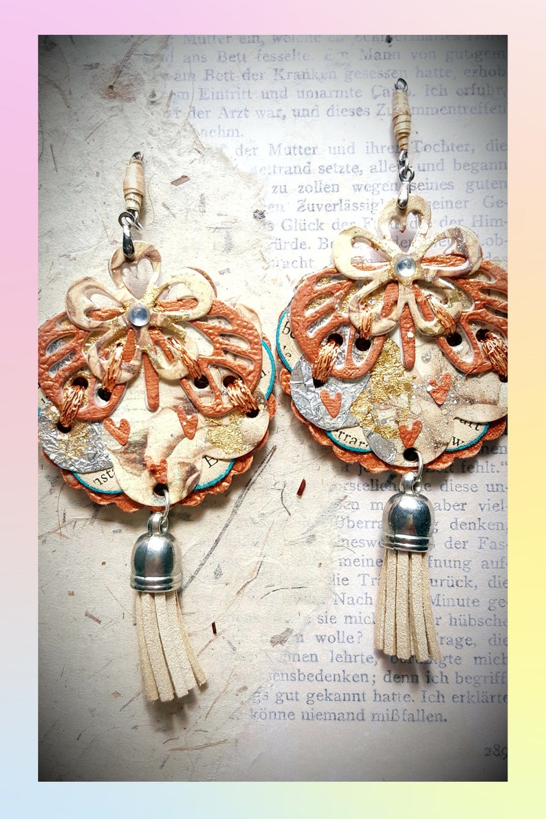 Vintage-Blüten: Boho-Ohrringe mit Quasten!