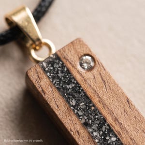 Collier souvenir personnalisé | Bijou avec cheveux, cendres, fleurs | Bijou mémorial | Pendentif unique artisanal