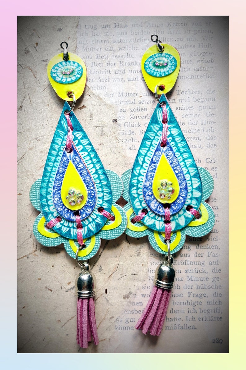 Tropische Farben: Fröhliche Boho-Ohrringe!