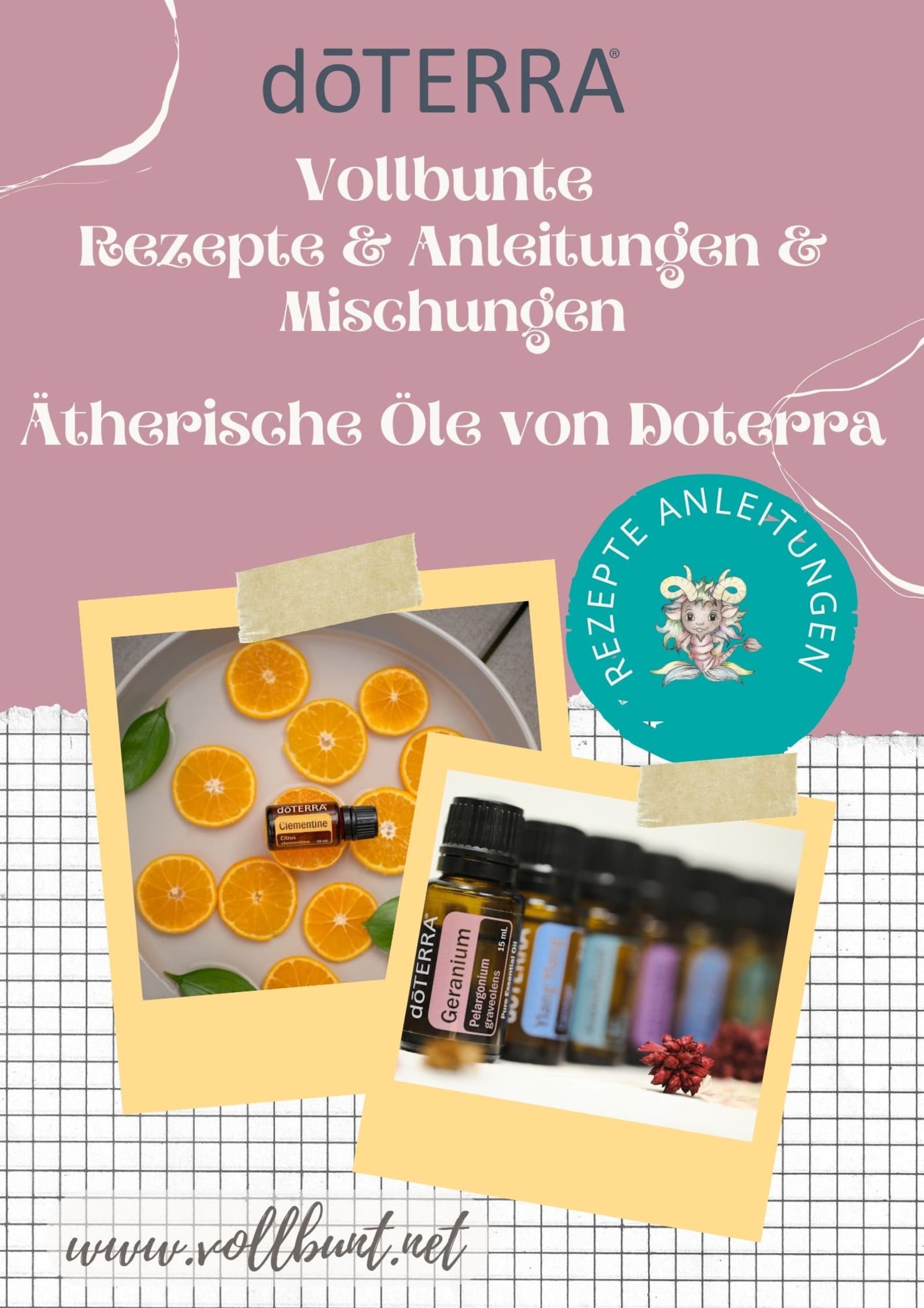 E-Book Rezepte, Anleitungen, Mischungen ätherische Öle von DoTerra