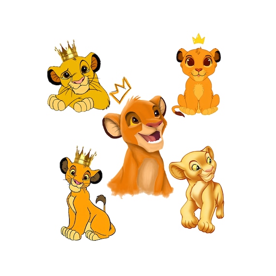 Crown Lion King Simba and Nala Crown Lion King Clipart PNG Etsy