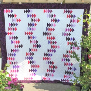 Handgjord TAKE FLIGHT Batik Patchwork Quilt - Storlek 99" * 95" (252*242 cm) - en underbar julklapp
