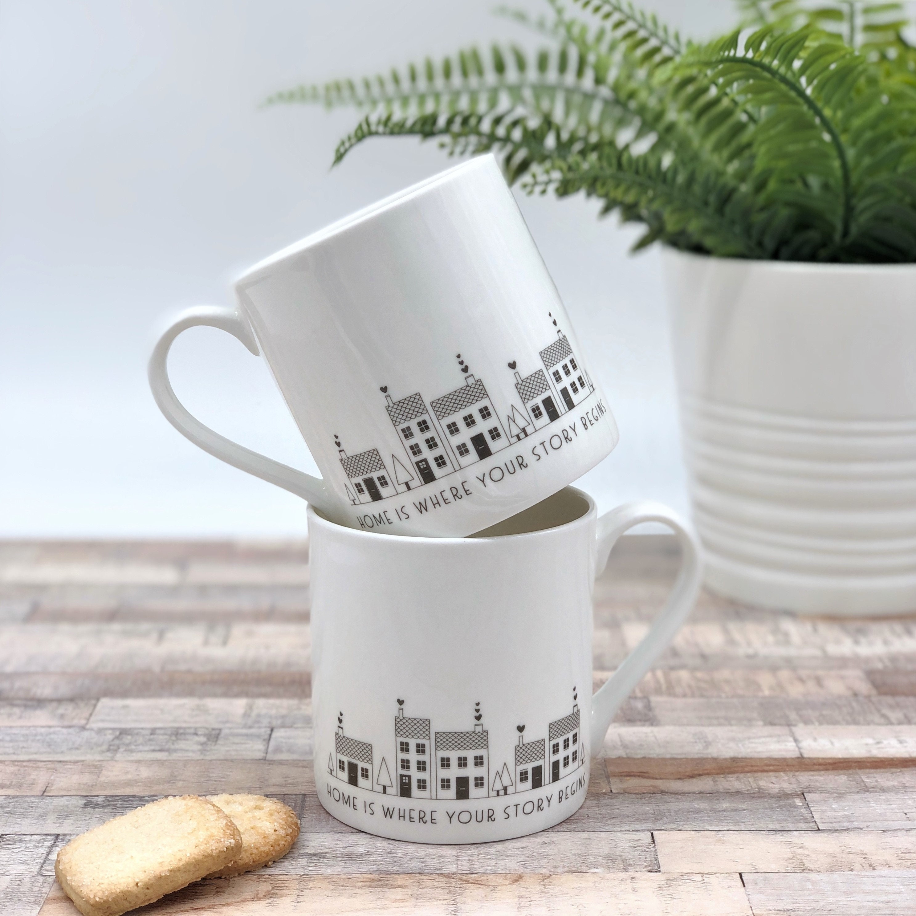 Bone china mugs set of 2 Gift for couples new home gift Etsy