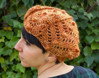 Crochet pattern in Spanish + English, PDF Crochet pattern, Pumpkin Pie Beret, Pumpkin Pie Beret