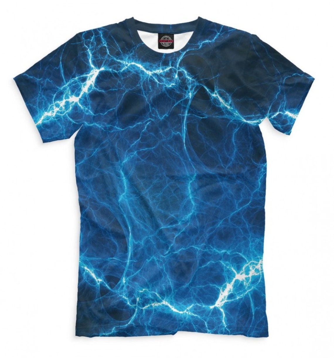 Blue Lightning Graphic Tshirt Men's Women's All Etsy