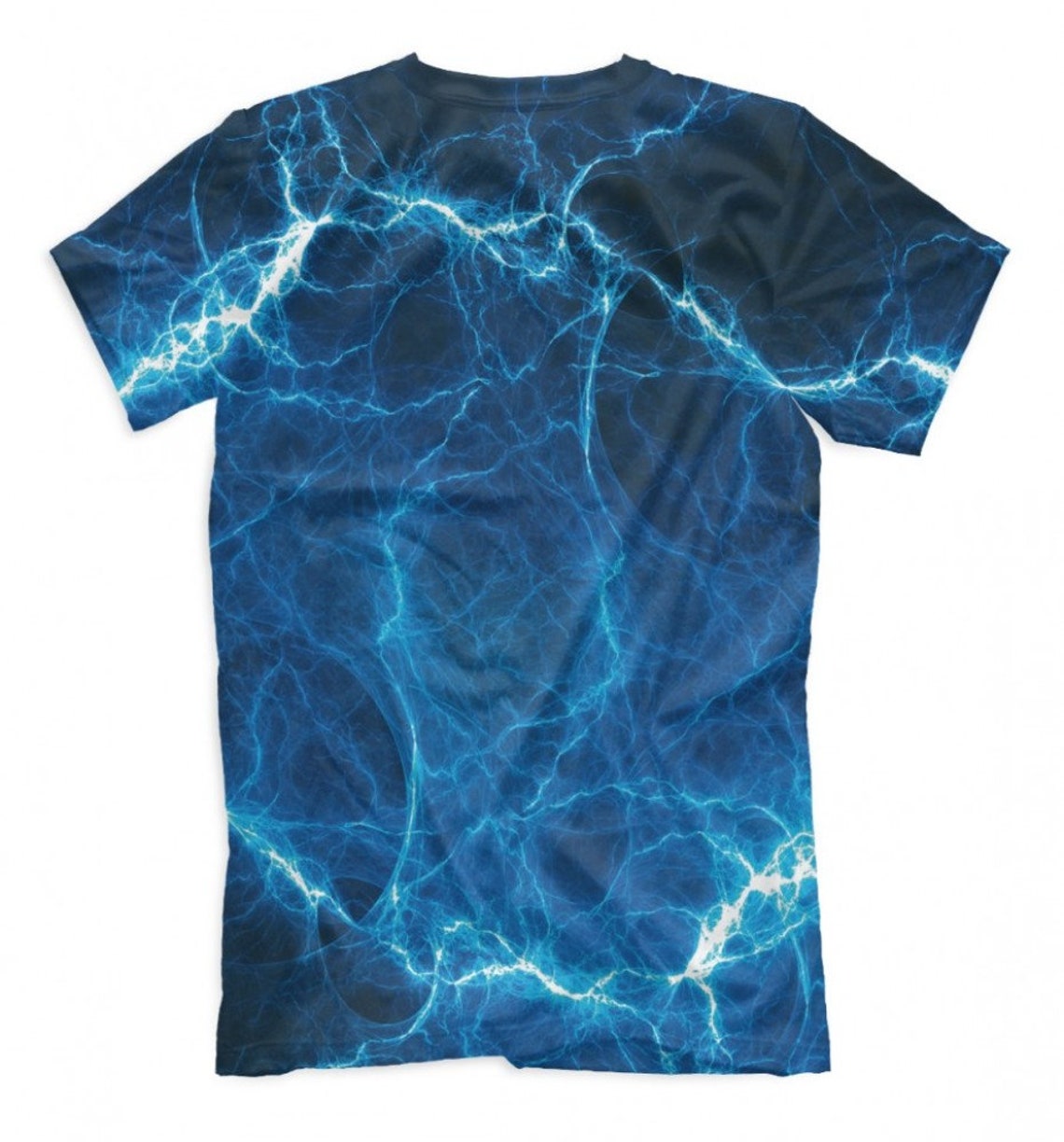Blue Lightning Graphic T-shirt Men's Women's All | Etsy