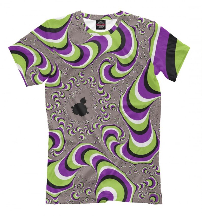 psychedelic checkered shirt