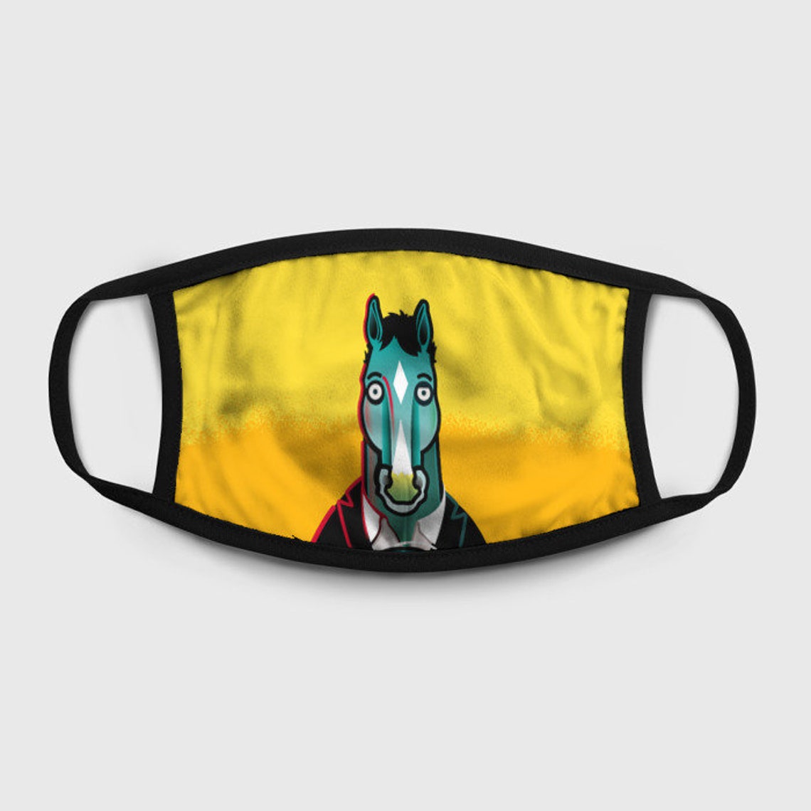 BoJack Horseman Face Mask Reusable Washable 100 Cotton Etsy