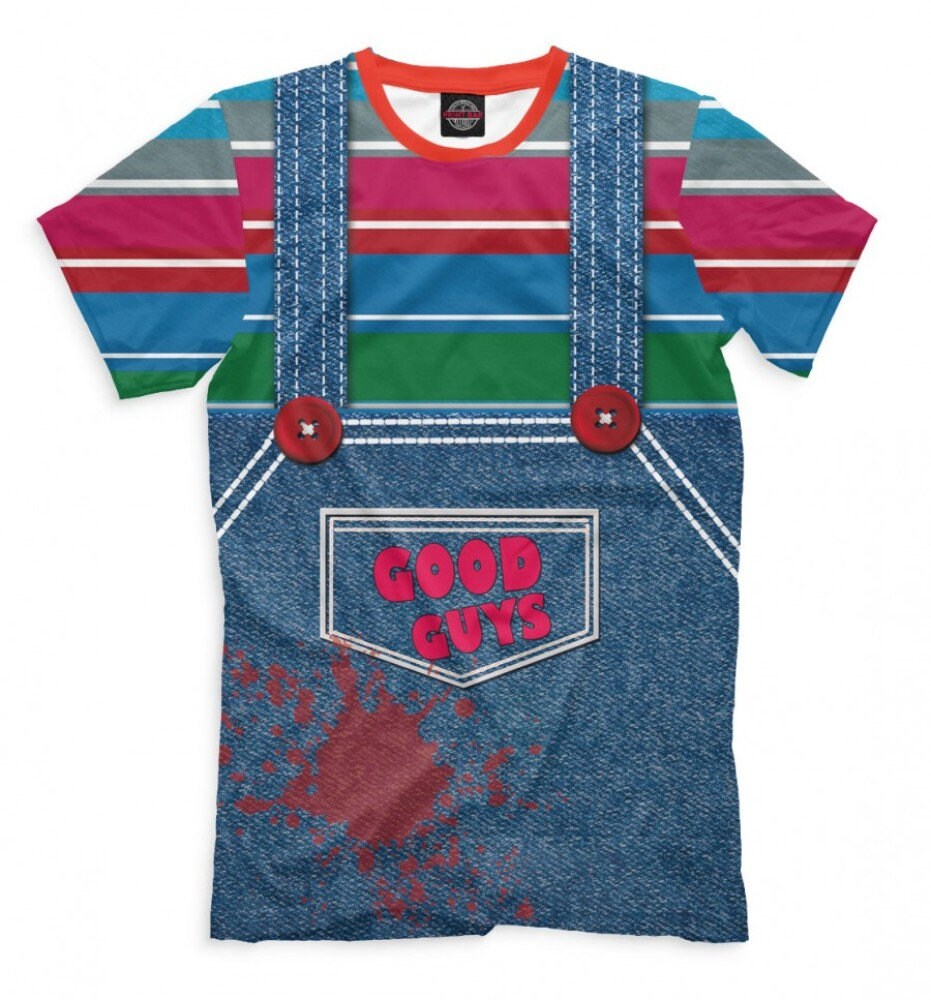 chucky doll striped t shirt