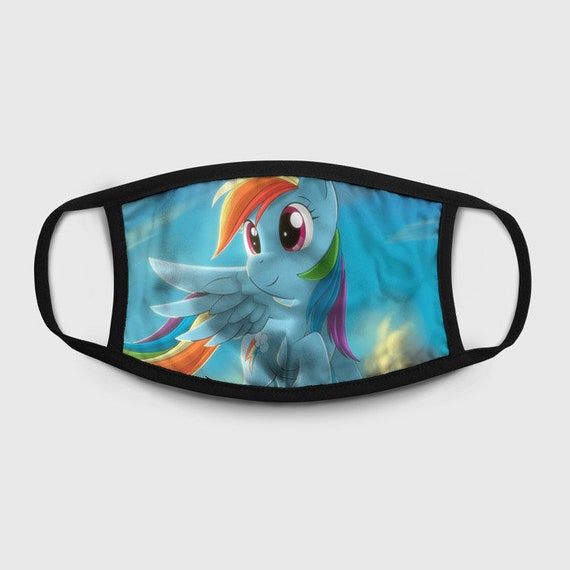 My Little Pony Face Mask Rainbow Dash MLP Unicorn Mask Etsy