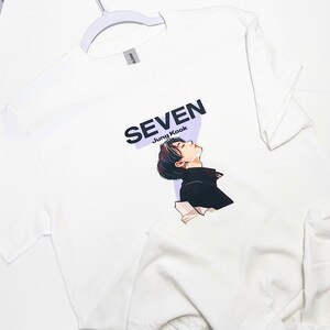 Jungkook Seven Tshirt - Bts - Kpop - Bts Army - Bangtan - Bts Merch - Bts subtle merch - Bts shirt - Bts fan - Bts army forever - Seven