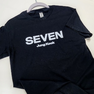 Jungkook Seven Tshirt - Bts - Kpop - Bts Army - Bangtan - Bts Merch - Bts subtle merch - Bts shirt - Bts fan - Bts army forever - Seven