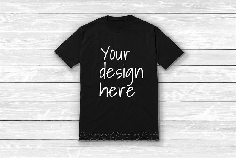 Download Black Gildan 64000 Tshirt Mockup Black Shirt Mock Up ...