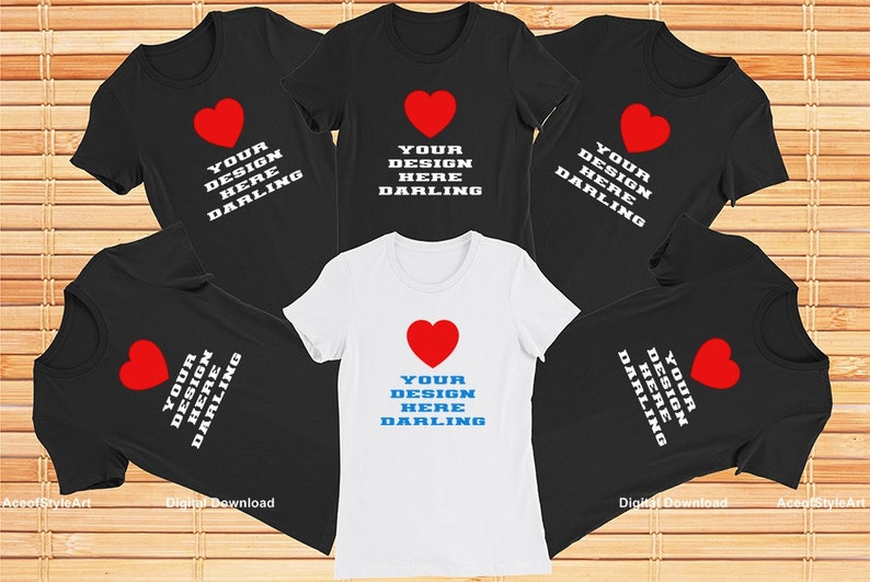 Download Bridesmaid Bridal Shower Party White Black Crew Neck T Shirt Bundle 5 Mockups Bachelorette Group Bride Squad Shirt Bella Canvas 6004 Mockup Clip Art Art Collectibles Kromasol Com