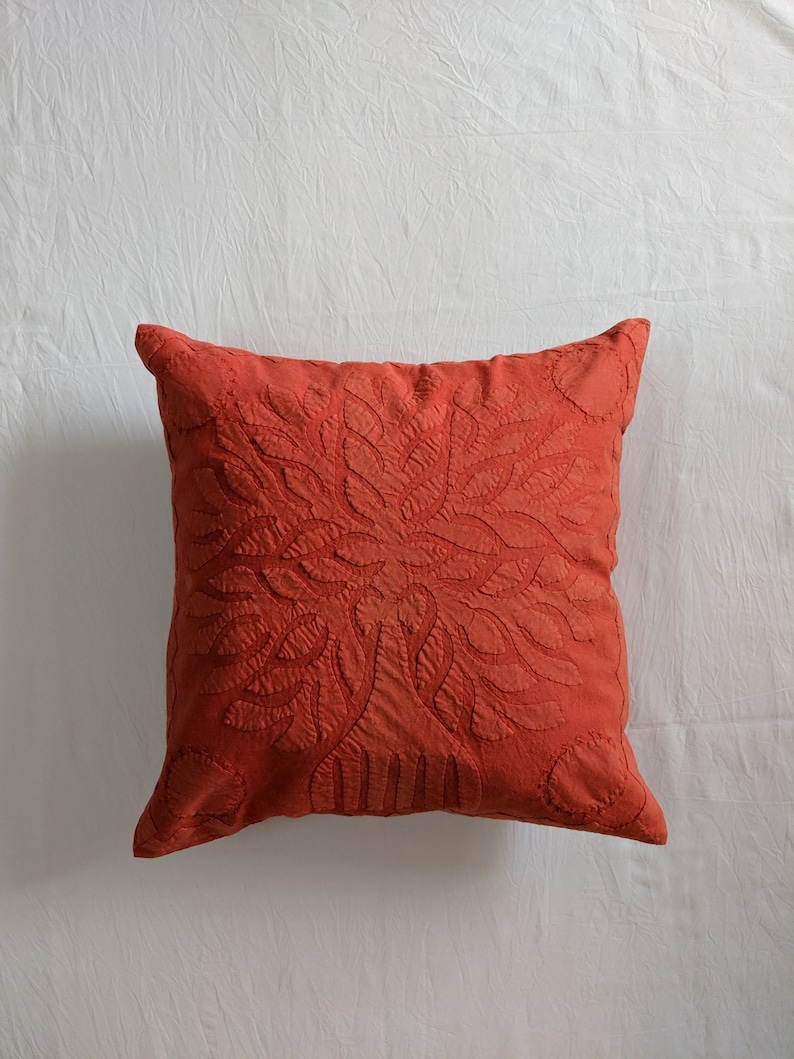 New House Gift Red Tree of Life Tribal Pillow