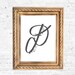 Gray Vine D Initial | Printable Letter | Printable Wall Art | Letter D ...