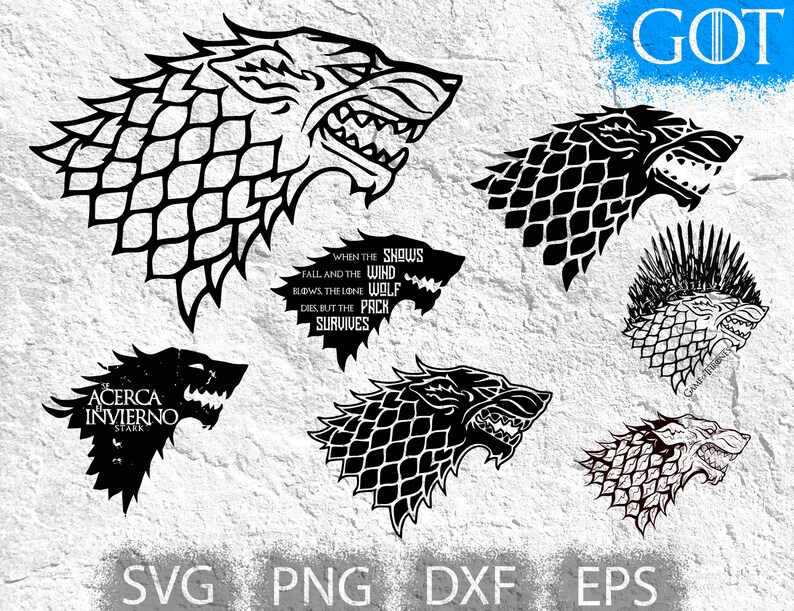 House Of Stark Svg Banner Game Of Thrones Svg For Cricut Art Etsy