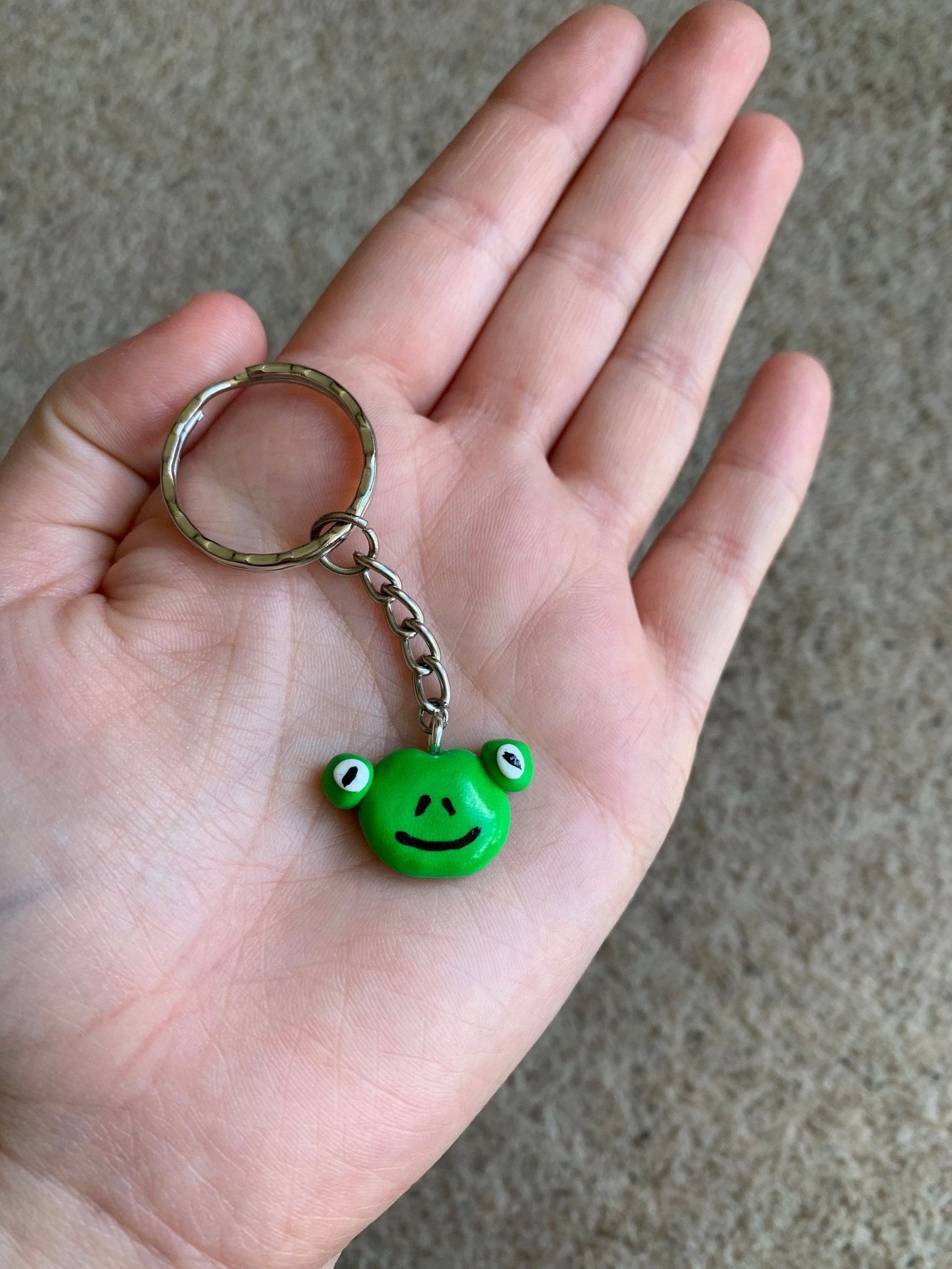 Handmade Frog Keychain Etsy