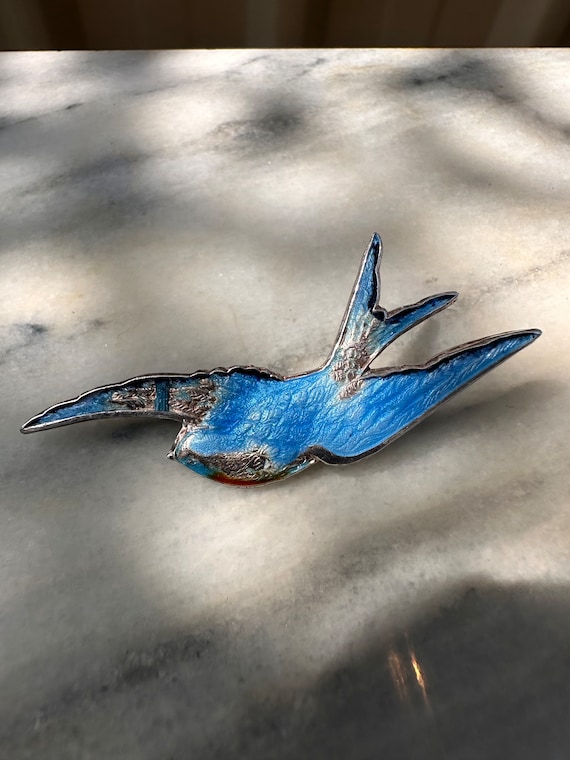 Bluebird brooch shop