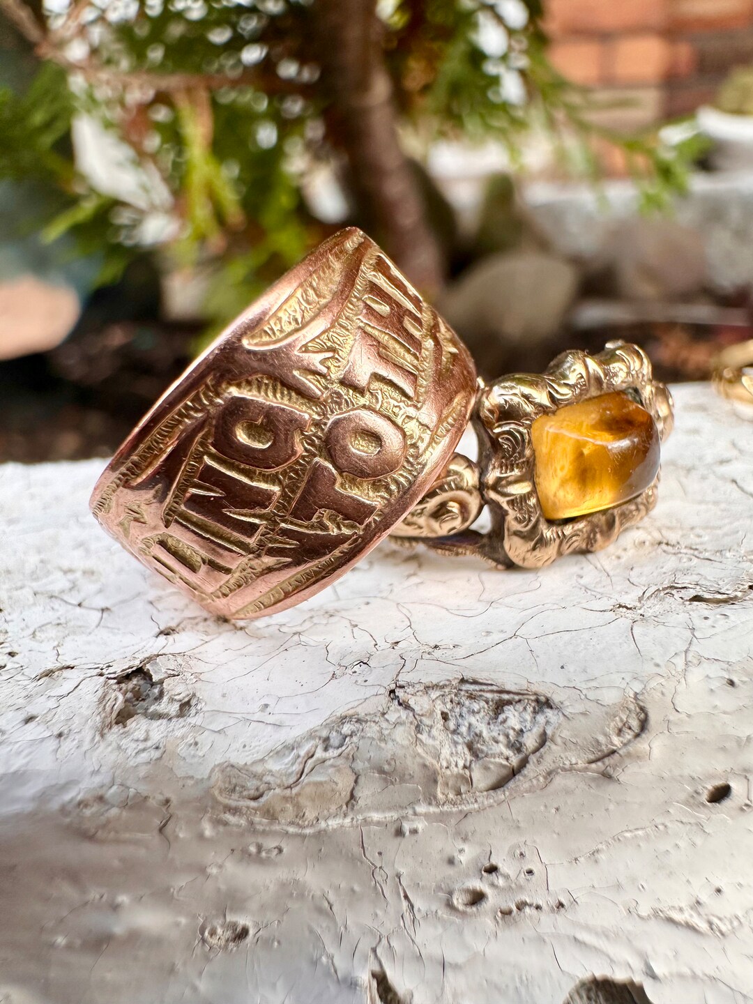 Rare Antique 9ct I CLING to THEE Ring Engagement Victorian Etsy